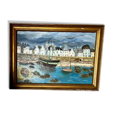 A large painting signed alvaro guillot