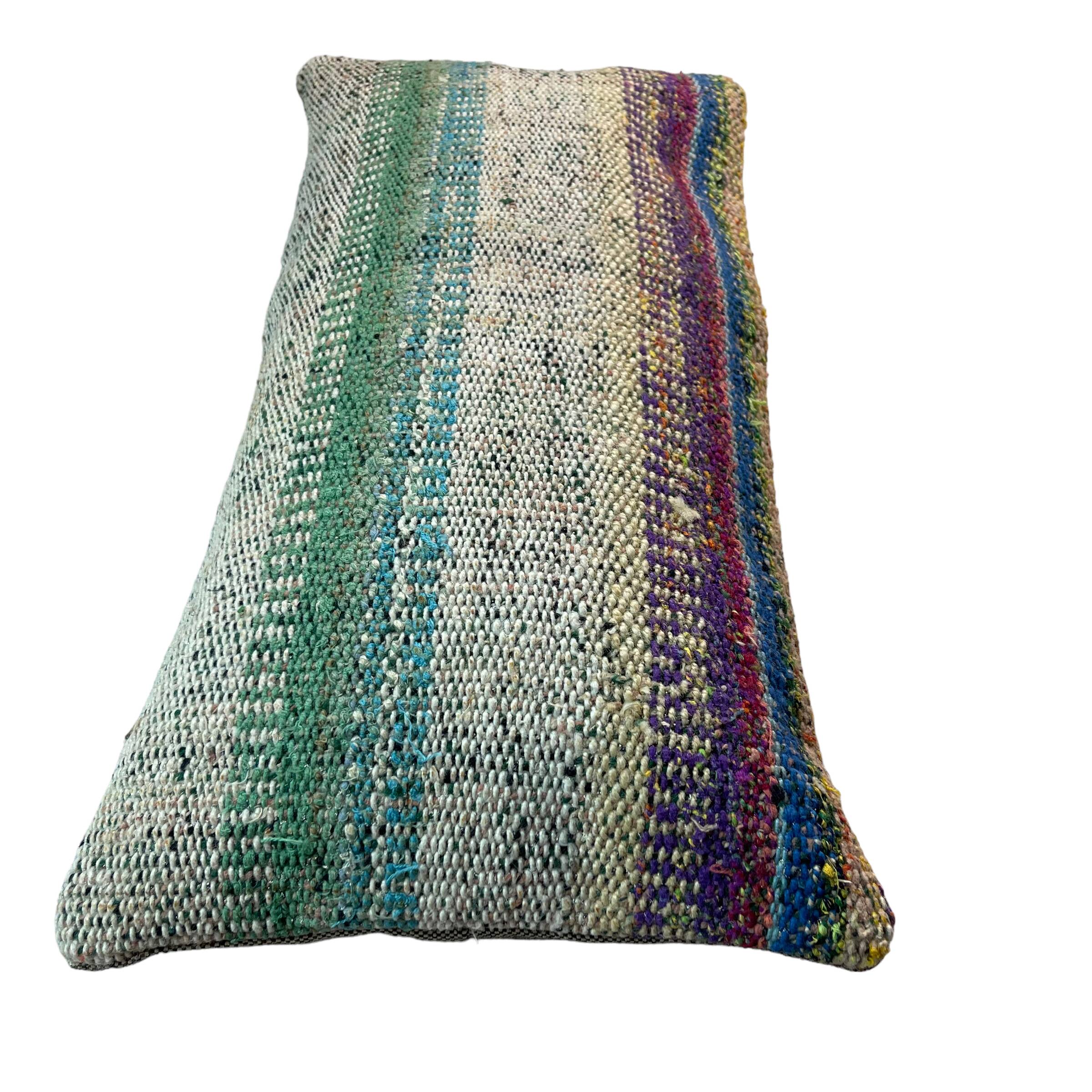 Housse de coussin kilim turc vintage, 30 x 60 cm