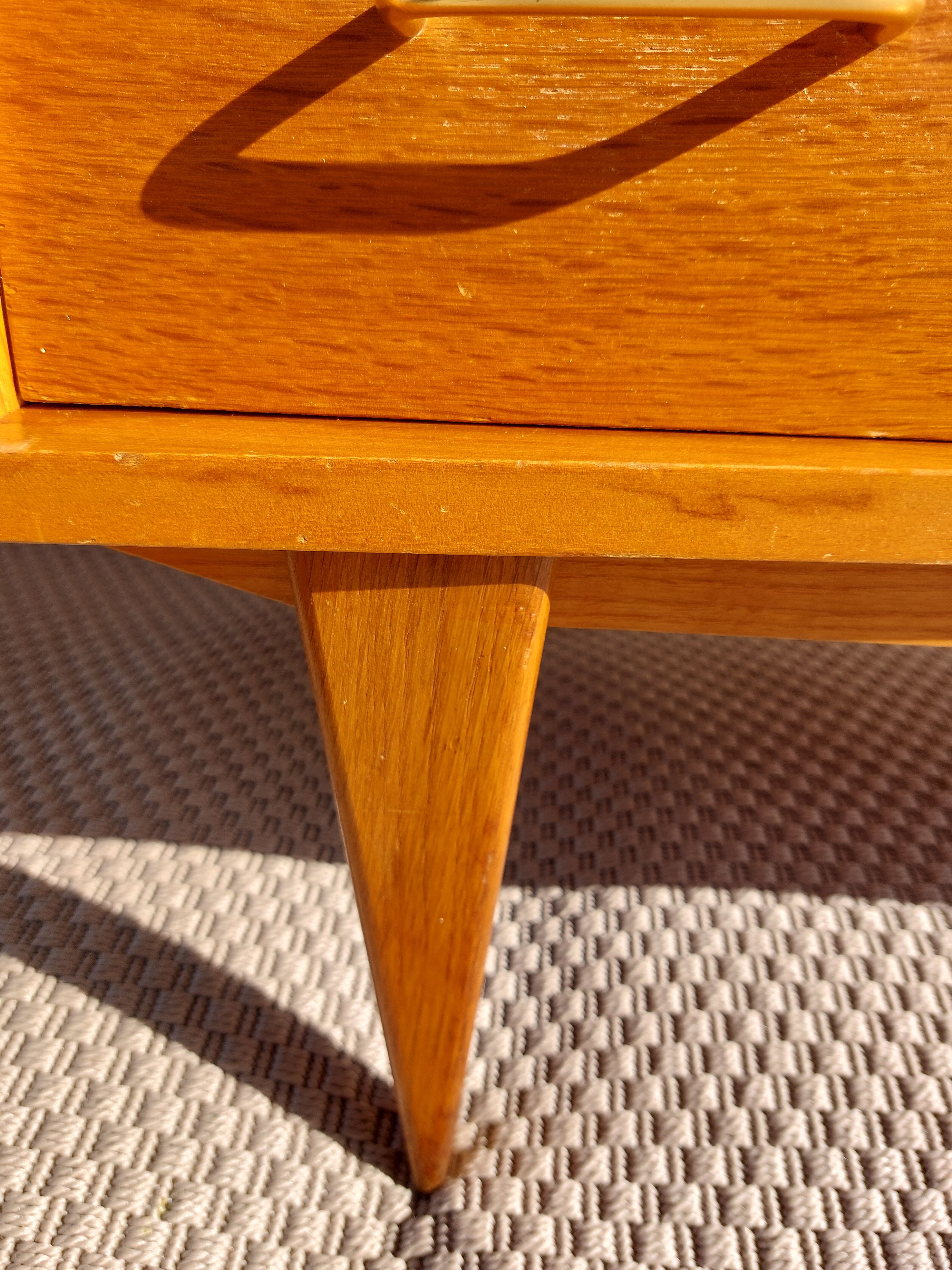 vintage commode with tapered legs