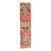 Tapis de couloir bohème vintage turc 3x12, 83x350 cm