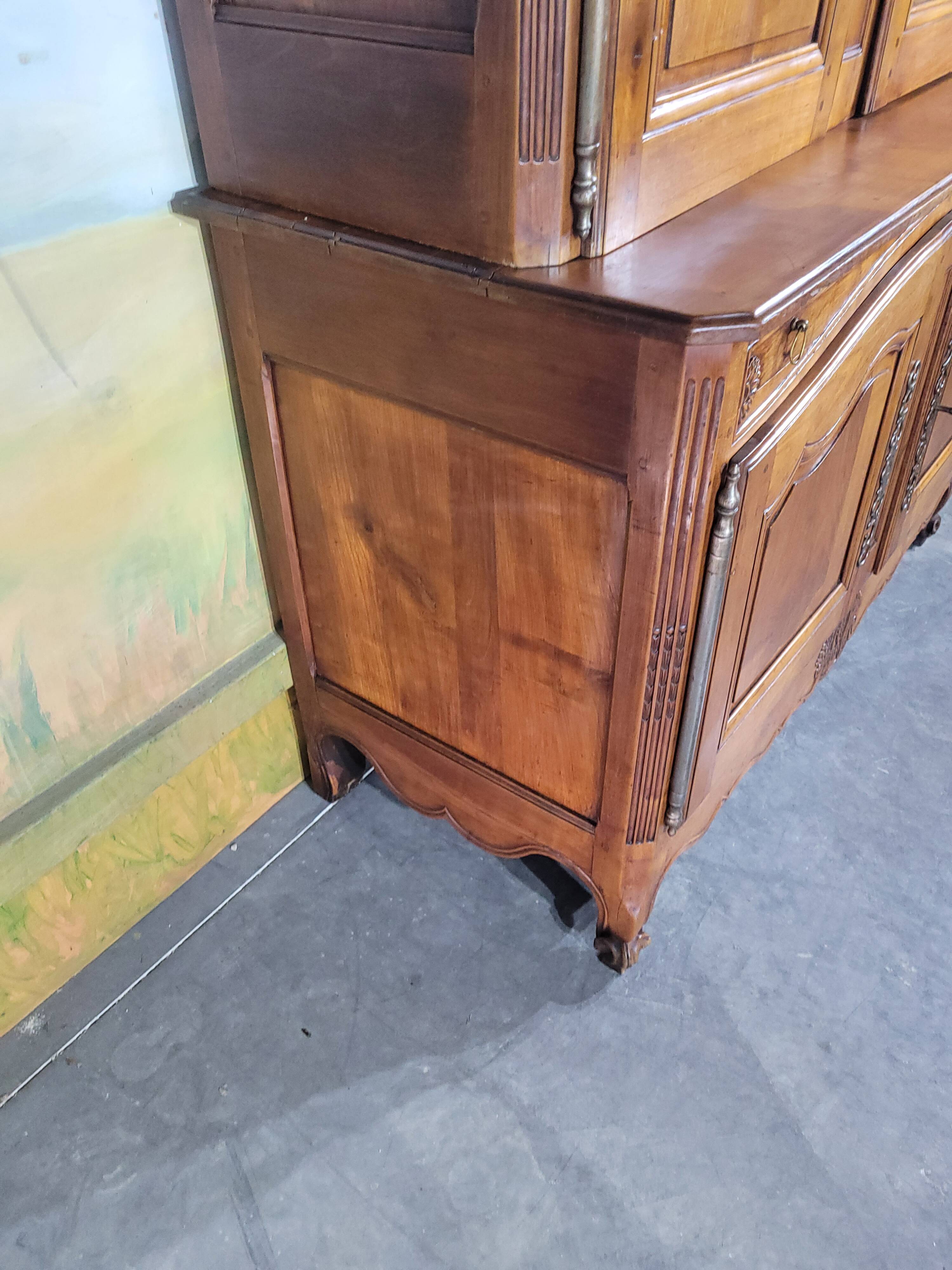 Double-body sideboard in cherry wood, Louis XV period