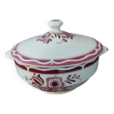 Sarreguemines earthenware soup tureen