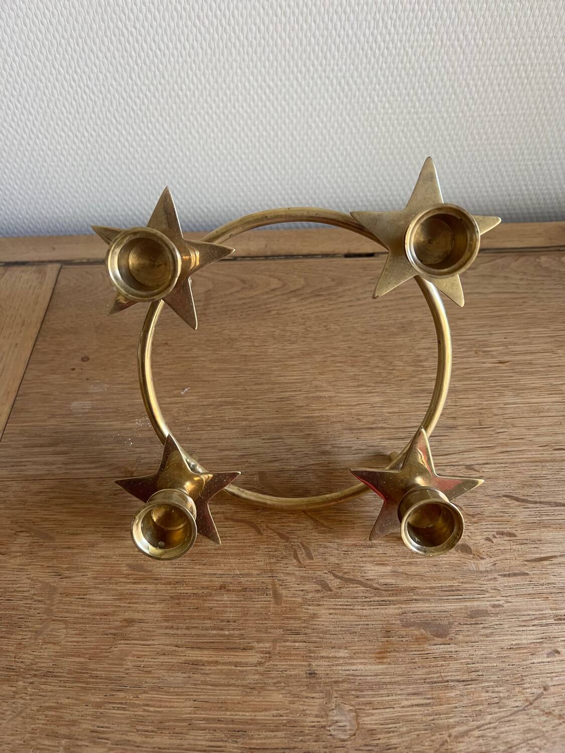 Vintage brass candle holder