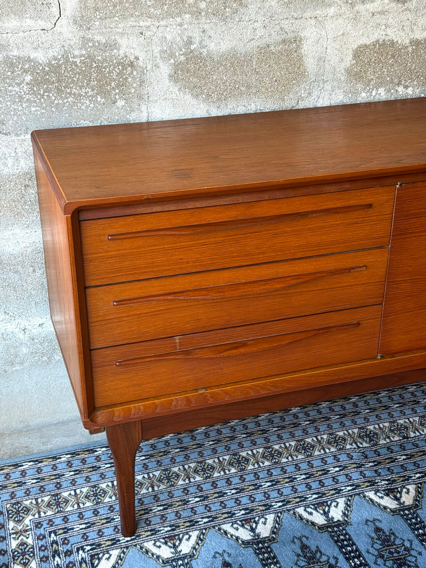 Vintage Scandinavian teak sideboard, 1960.