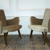 lot of 5 chairs Danish 50/60s Arno Votteler Knoll