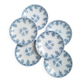 Rivanel blue dessert plates