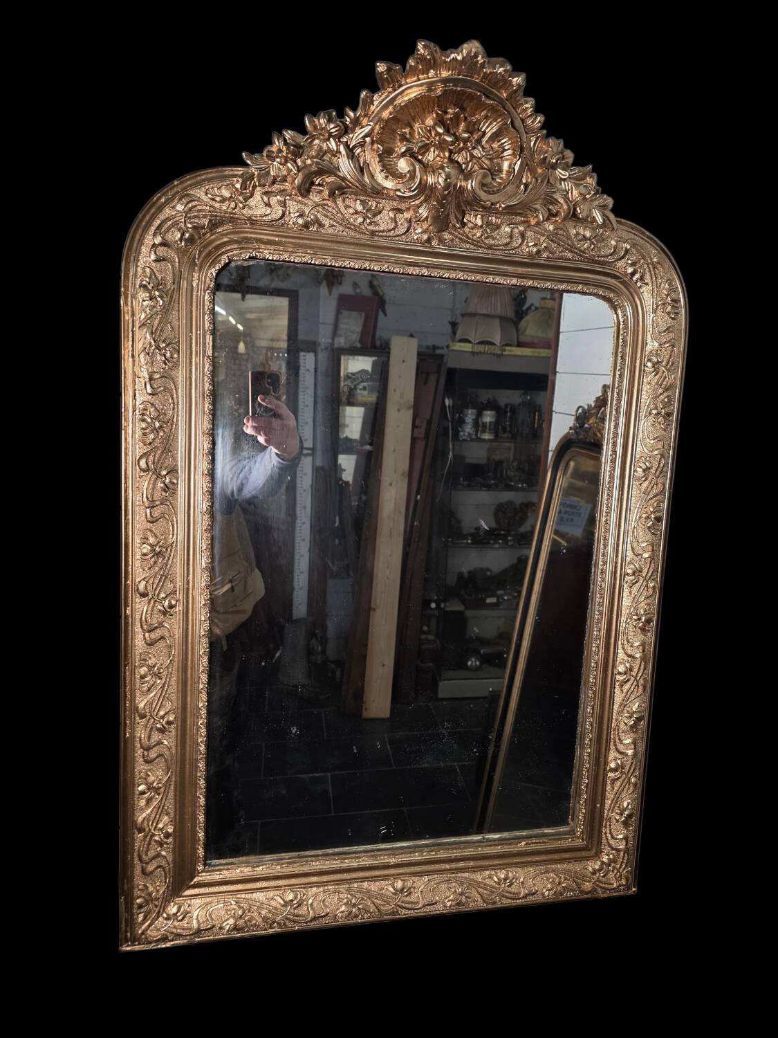 Napoleon III gilded mirror