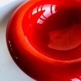 Round dish space age - vintage - orange