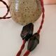 Upcycled lamp in pleated sandstone lampshade