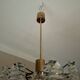 Kinkeldey brass and faceted glass 3- level chandelier, 1960s