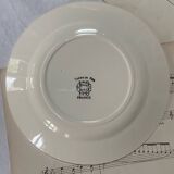 Lot de 8 assiettes comptines en terre de fer Choisy le Roi