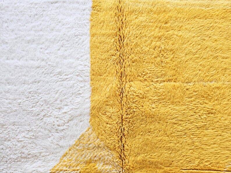 Handmade pure wool rug, size 100 x 200 cm