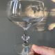 Set of 3 large blown glass champagne bowls