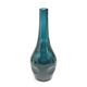 Postmodern vase, teal glass, WMF, Germany, 1960s