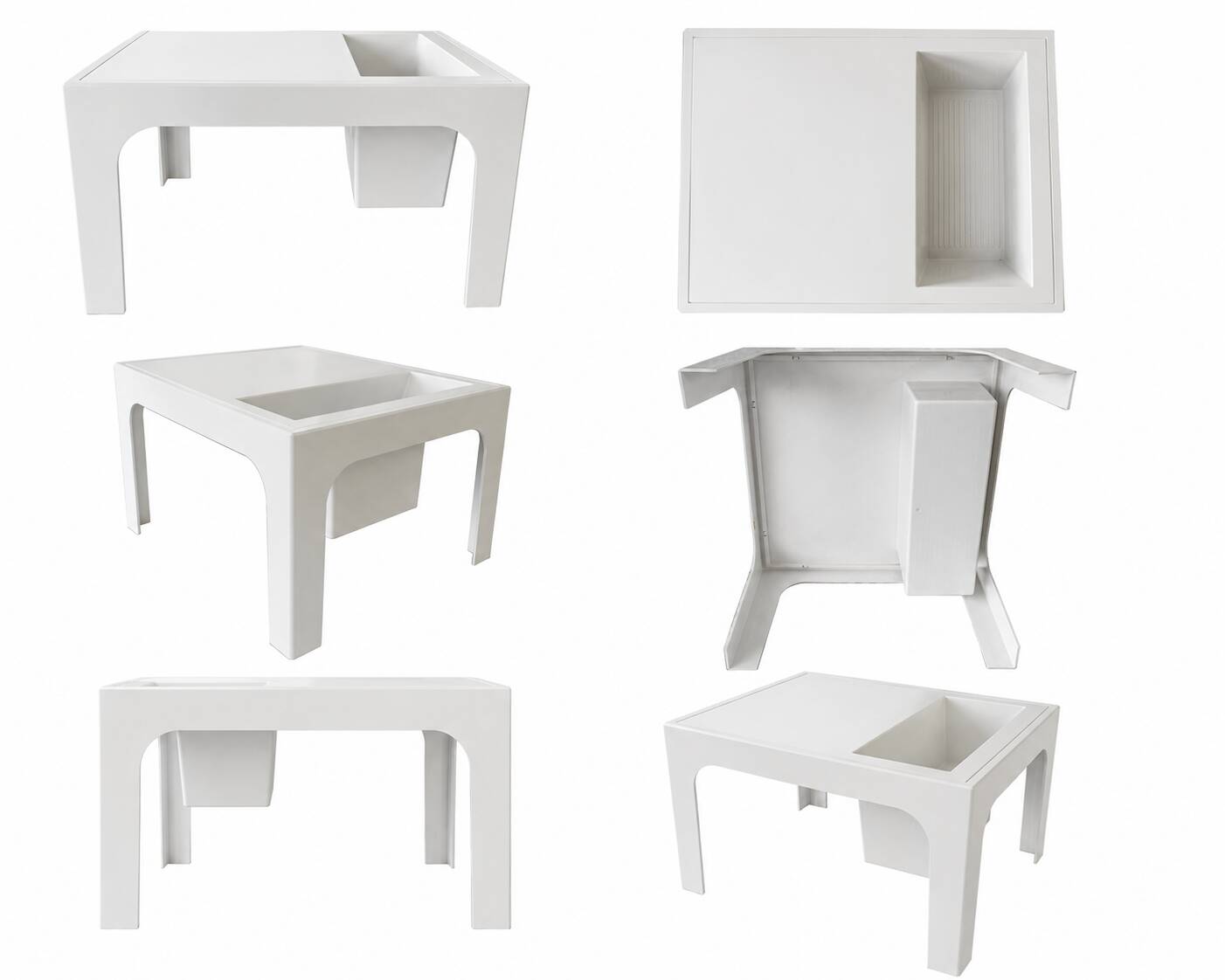 Flair magazine rack table from Prisunic in the style of Marc Held from the 1970s.