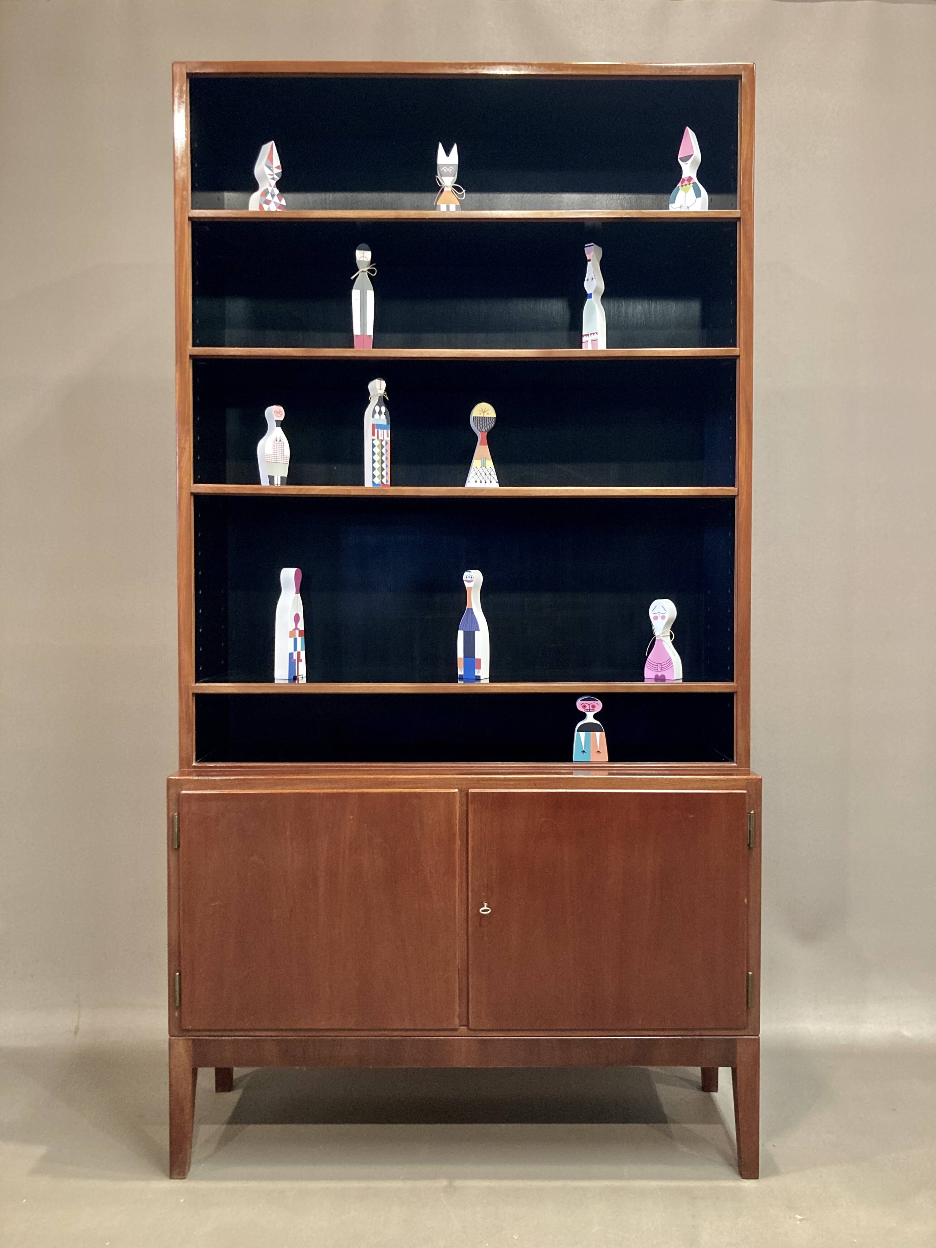 Large modular bookcase Scandinavian design 1950.