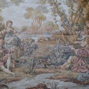 "Fishing party of Madame de Maintenon" Classical-inspired tapestry
