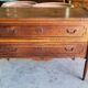LOUIS XVI COMMODE WITH 2 DRAWERS IN SOLID WALNUT FROM THE 19TH CENTURY