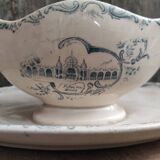 French antique sauce boat made for the Expo Paris 1900, from A. Lebacqz Bouchart