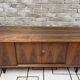 Vintage teak Scandinavian bar cabinet from the 1960s.
