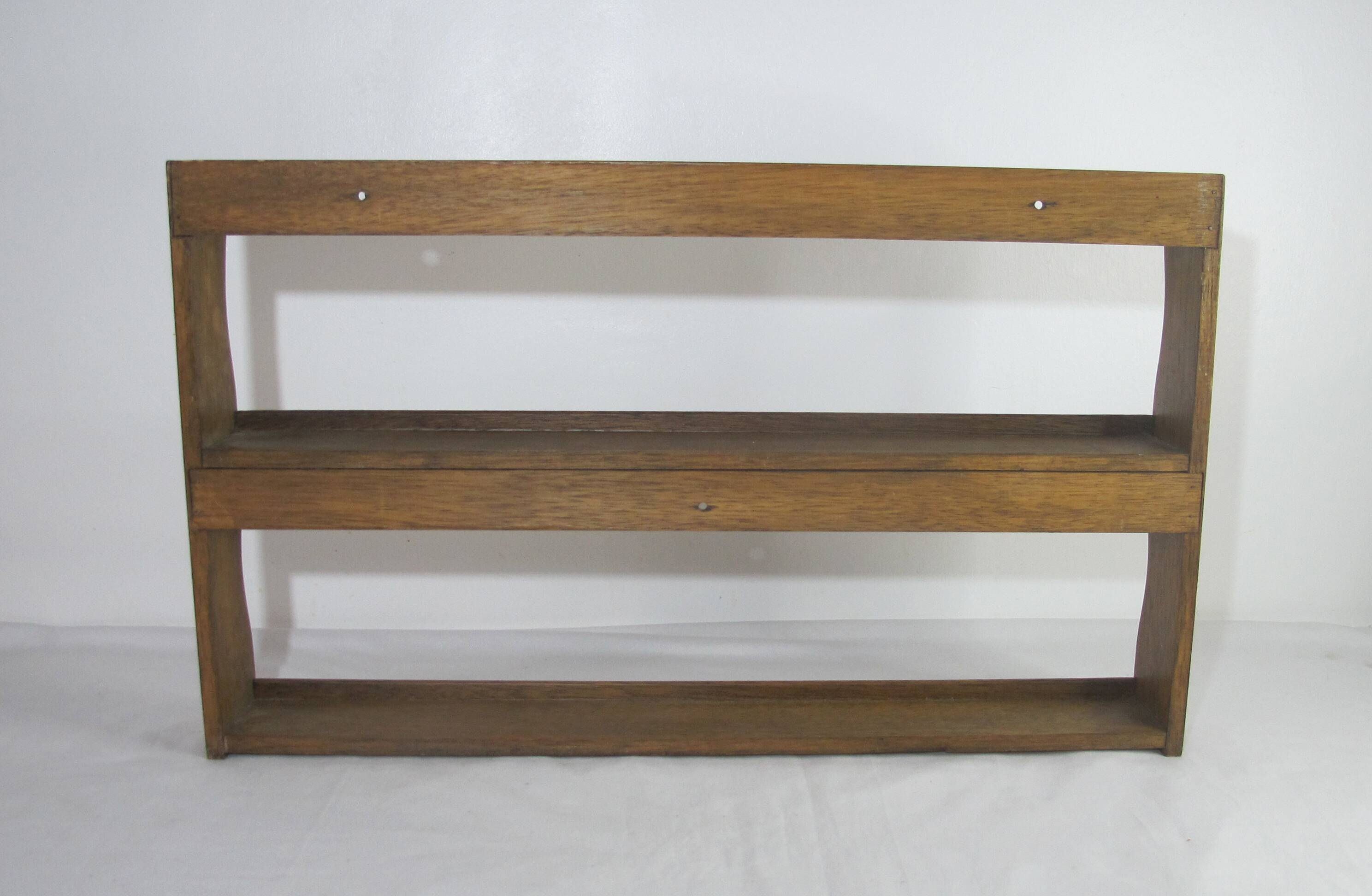 vintage oak wall spice rack