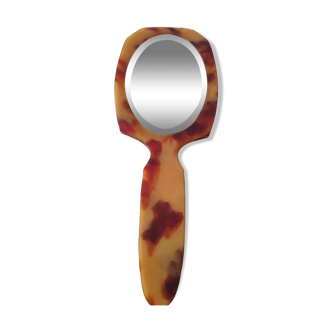 Beveled hand mirror
