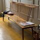 Grand banc en noyer massif