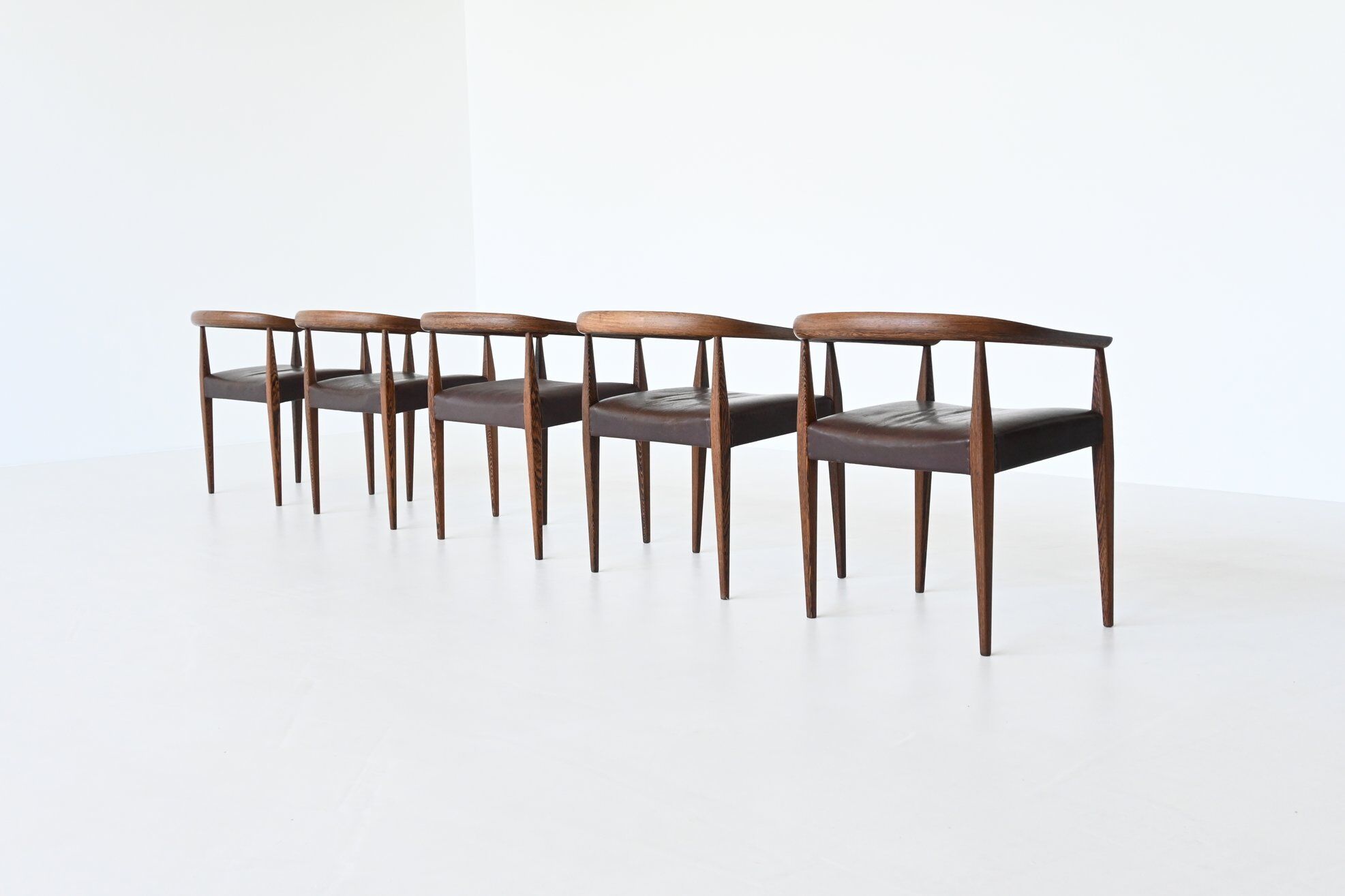 Nanna Ditzel model 113 armchairs Poul Kold Savvaerk Denmark 1955