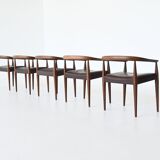 Nanna Ditzel model 113 armchairs Poul Kold Savvaerk Denmark 1955