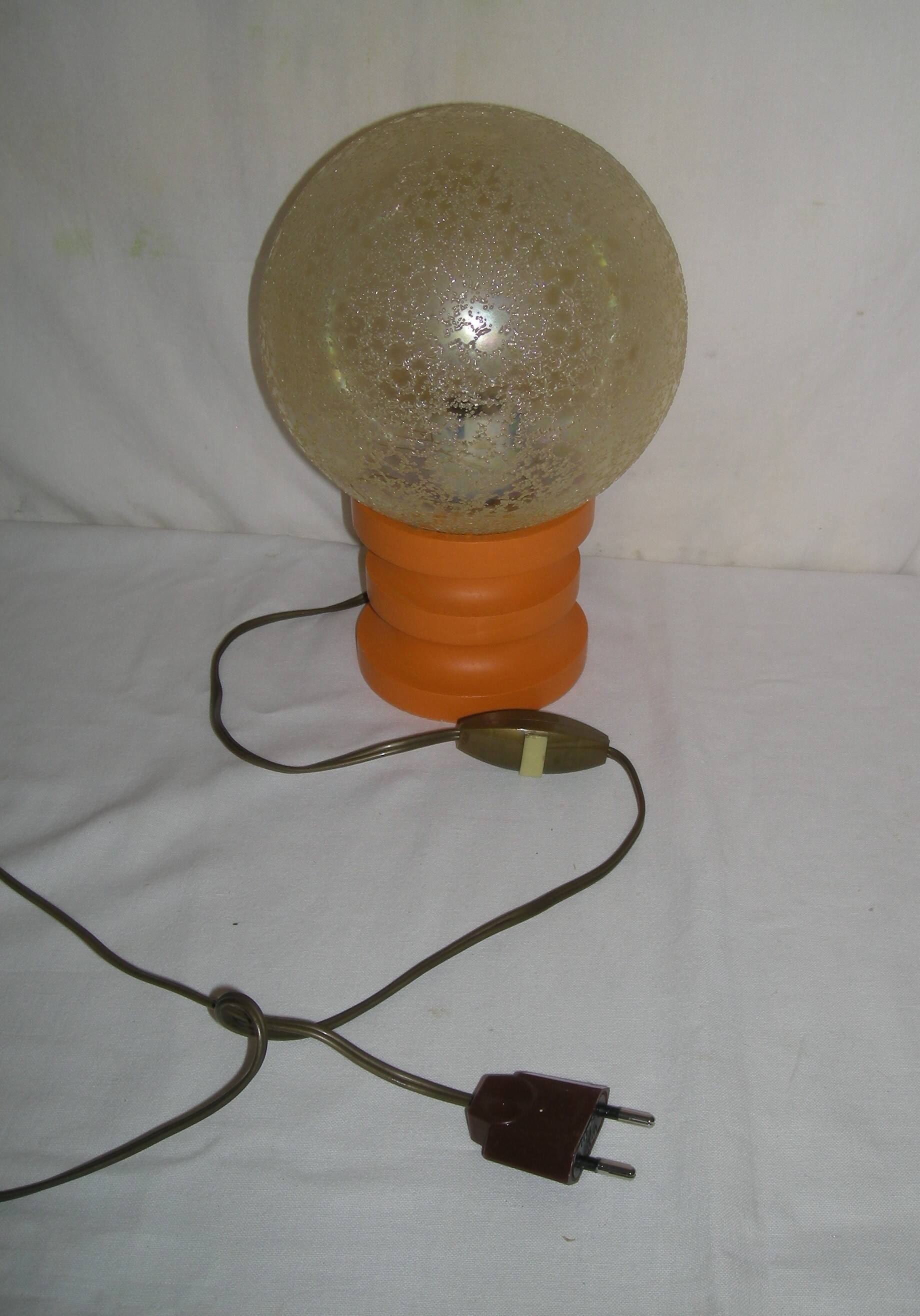 Lampe en bois tourné des années 60 - 70