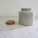 Sandstone pot with its cork cotted