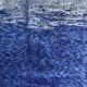 Moroccan Berber carpet Beni Ouarain uni blue 3.3x2.26m