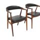 Set of 2 teak office armchairs, "Model 213" Thomas Haslev, Farstrup Møbler, Denmark, 1960