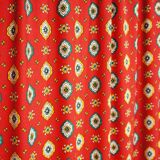 Wood screen - vintage fabric