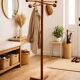 Sculptural wooden coat rack – 1960s modernist design