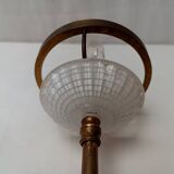 lampe ancienne porcelaine blanche opaline personnage SHOU 51 cm