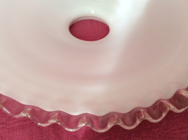 Pendant lamp in white opaline luminaire year 1960