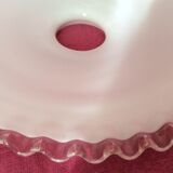 Pendant lamp in white opaline luminaire year 1960