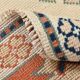 7x10 Vimtage Beige Orange Large Area Vintage Rug, 203x292 Cm