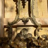 Pair of LXV style gilt bronze wall lights