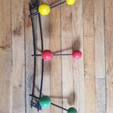 6-ball wall coat rack