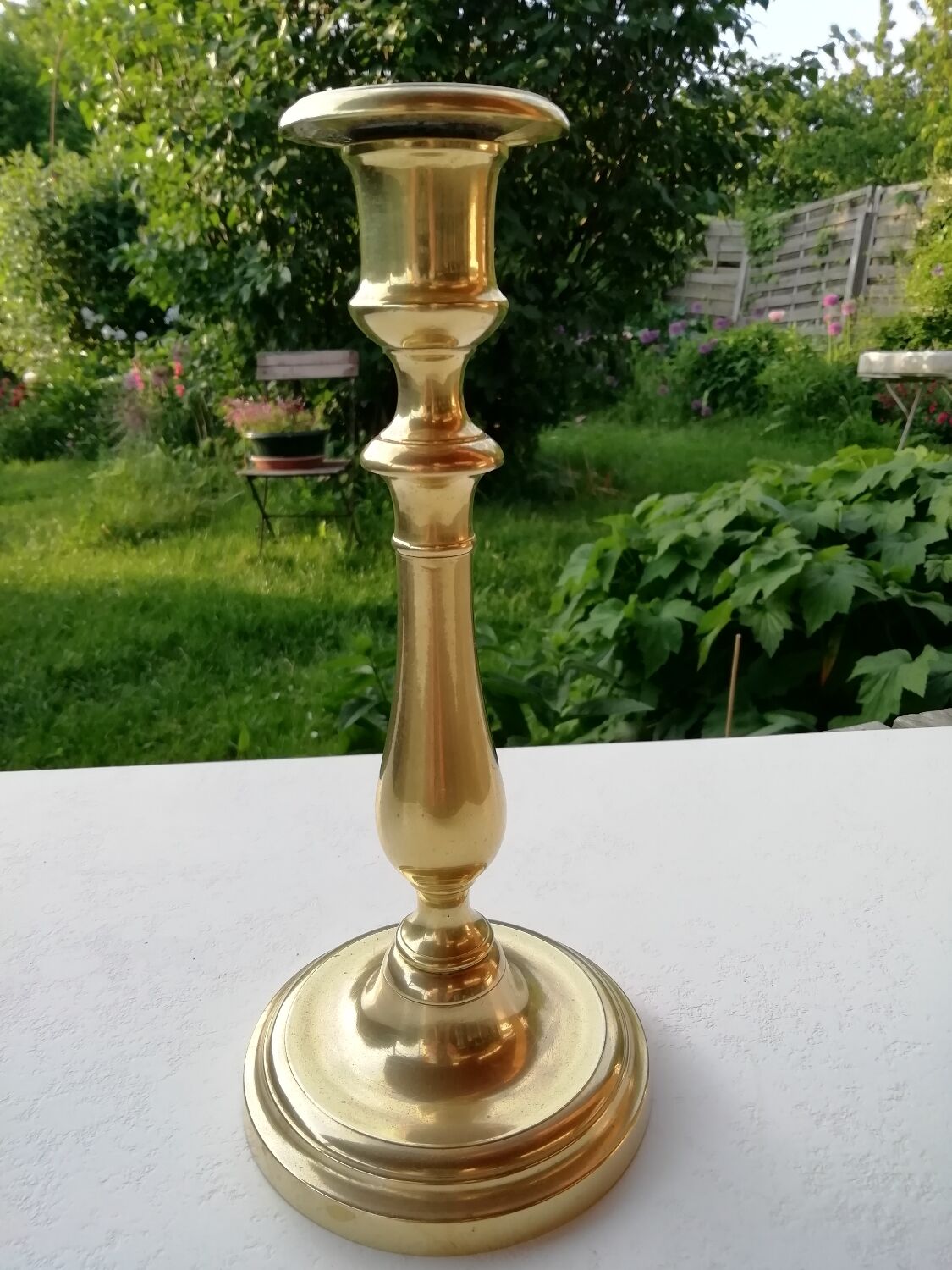 Brass candle holder
