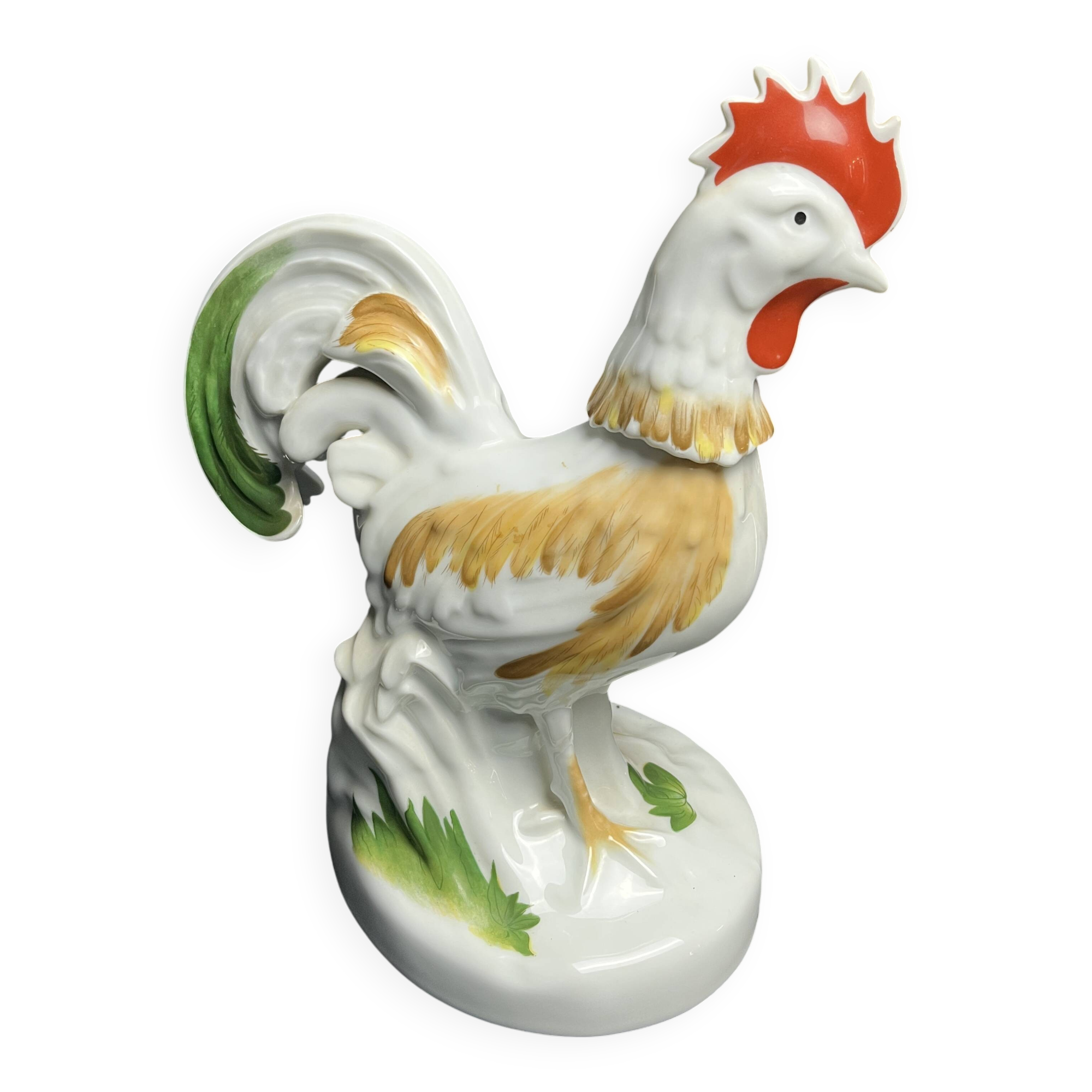 Raphael rooster-shaped digestive bottle promotional item, 20th century