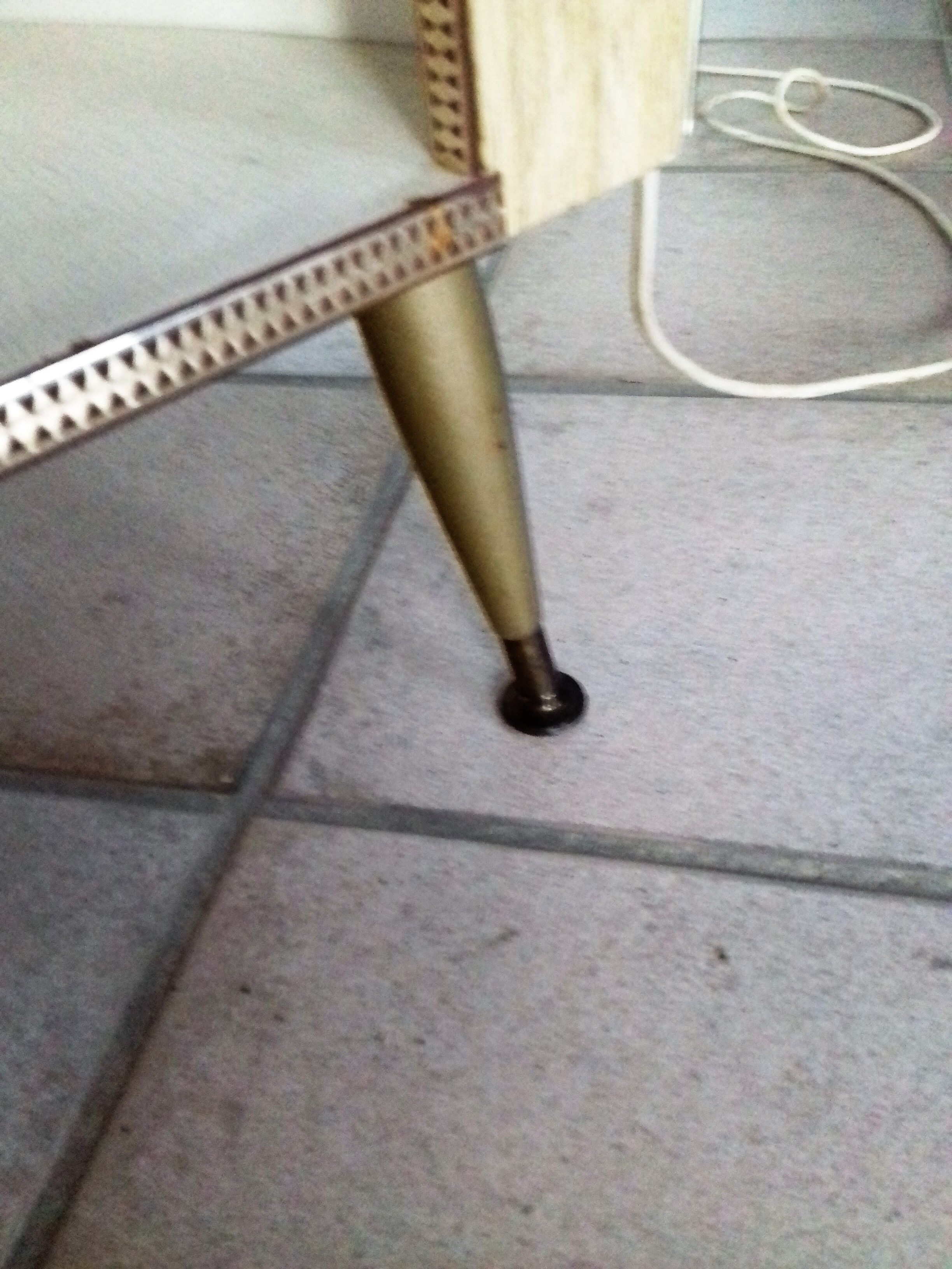 Tripod bar, shaped bow of boat vintage with his stool