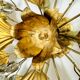Floral Hollywood Regency Wall or Ceiling Lamp by Hans Kögl
