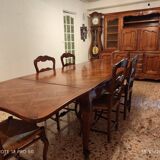 Provençal table in solid walnut