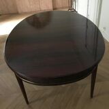 Louis XVI oval table in mahogany, 2 extensions