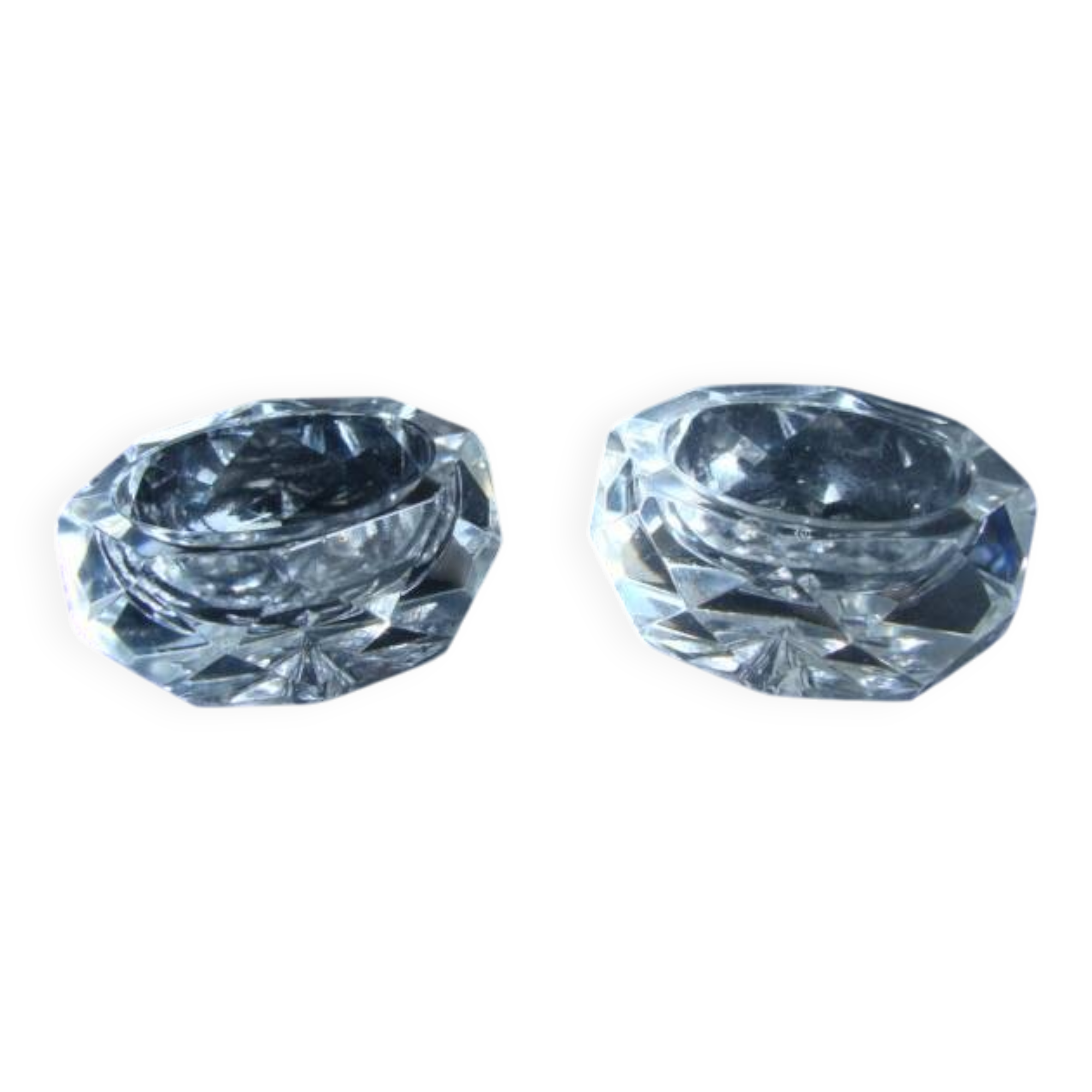 oval crystal salt cellars