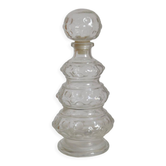 Vintage glass decanter from the 70s