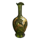 Carafe flacon à liqueur décor vert et or début XXème
